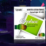 Ficha técnica e caractérísticas do produto Orphee Série Q 6 Pcs Acústico Cordas Set prateado Acústico Guitarra Cordas