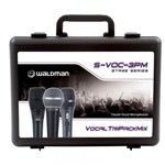 Pack de 3 Microfones Waldman S-VOC-3PM com 3 Cachimbos e 3 Pouch Bags
