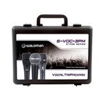 Ficha técnica e caractérísticas do produto Pack Waldman com 3 Microfones 1 S-580, 1 S-870, 1 S-350, Dinamicos, Case, Cachimbos - S-Voc-3Pm