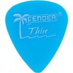 Ficha técnica e caractérísticas do produto Pacote com 12 Palhetas California Clear Fina Azul Fender