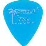 Palheta California Clear Fina Azul Fender - Caixa C/ 12 Unidades