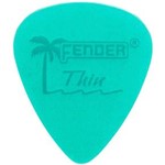 Ficha técnica e caractérísticas do produto Palheta California Clear Fina Verde Fender Pct C/ 12