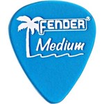 Palheta California Clear Média Azul Fender