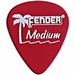 Ficha técnica e caractérísticas do produto Palheta California Clear Média Vermelha Fender Pct C/ 12