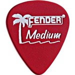 Palheta California Clear Média Vermelha Fender