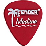 Ficha técnica e caractérísticas do produto Palheta California Clear Media Vermelha Fender