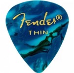 Ficha técnica e caractérísticas do produto Palheta Celulóide Shape Premium 351 Thin Ocean Turquoise FENDER - PCT / 12