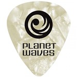 Ficha técnica e caractérísticas do produto Palheta de Celuloide para Guitarra 1CWP2-10 Branco Pérola Leve com 10 Unidades PLANET WAVES - Planet Waves