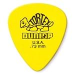 Palheta Dunlop 418 Tortex Standard 0.73mm Amarela - Unidade