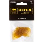 Ficha técnica e caractérísticas do produto Palheta Dunlop 427P Ultex Jazz III 1.38mm Pacote com 6 Un