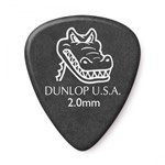 Ficha técnica e caractérísticas do produto Palheta Dunlop Gator Grip 2mm - Preta