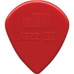 Ficha técnica e caractérísticas do produto Palheta Dunlop Jazz III Vermelha - Unidade