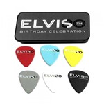 Ficha técnica e caractérísticas do produto Palheta Dunlop Média Caixa Personalizada com 6 Palhetas Elvis Presley 80TH Birthday - Dunlop