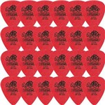 Ficha técnica e caractérísticas do produto Palheta Dunlop Tortex .50mm Vermelha P/ Guitarra - Kit com 24 Unidades