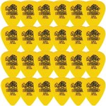 Ficha técnica e caractérísticas do produto Palheta Dunlop Tortex .73mm Amarela P/ Guitarra - Kit com 24 Unidades