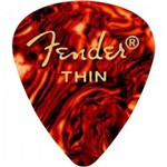 Ficha técnica e caractérísticas do produto Palheta Fender Celuloide 351 Fina RX
