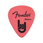Ficha técnica e caractérísticas do produto Palheta Fender Rock On 0.50mm Vermelha - Pacote com 12