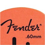 Ficha técnica e caractérísticas do produto Palheta Fender Rock On 0,60 Mm Laranja para Guitarra Violão