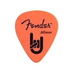 Ficha técnica e caractérísticas do produto Palheta Fender Rock On 0.60mm Laranja - Pacote com 12