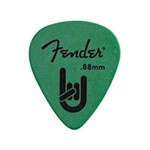 Ficha técnica e caractérísticas do produto Palheta Fender Rock On 0.88mm Verde - Pacote com 12