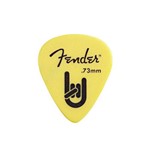 Ficha técnica e caractérísticas do produto Palheta Fender Rock On .73mm Amarela - Pacote com 12