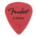 Ficha técnica e caractérísticas do produto Palheta Fender Rock-on Touring 0.50mm Fina - Vermelha