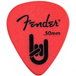 Palheta Fender Rock-On Touring 0.50mm Vermelha