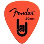 Ficha técnica e caractérísticas do produto Palheta Fender Rock-On Touring 0.60mm Laranjada