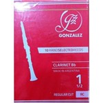 Ficha técnica e caractérísticas do produto Palheta Gonzalez para Clarinete