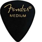 Ficha técnica e caractérísticas do produto Palheta Média Preta Fender