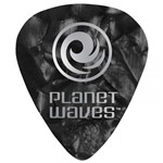 Ficha técnica e caractérísticas do produto Palheta para Guitarra de Celuloide 1CBKP4-10 Preto Pérola Média com 10 Unidades PLANET WAVES - Planet Waves