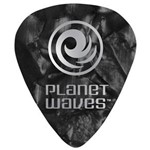 Ficha técnica e caractérísticas do produto Palheta para Guitarra de Celuloide 1Cbkp4-10 Preto Pérola Média com 10 Unidades Planet Waves