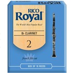 Ficha técnica e caractérísticas do produto Palheta Rico Royal Clarinete Bb 2 Rcb1020 C/ 10 Unidades