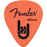 Ficha técnica e caractérísticas do produto Palheta Rock On 0,60mm Laranja Pacote 72 UN Fender