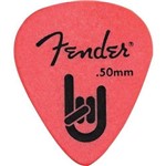 Palheta Rock-on Touring Pick 0.50 Fina Vermelha Fender