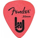 Ficha técnica e caractérísticas do produto Palheta Rock-on Touring Pick 0.50 Fina Vermelha Fender