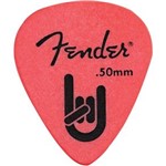 Ficha técnica e caractérísticas do produto Palheta Rock-On Touring Pick 0.50 Fina Vermelha Fender
