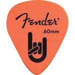 Ficha técnica e caractérísticas do produto Palheta Rock-On Touring Pick 0.60 Fina Média Laranja Fender