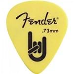 Ficha técnica e caractérísticas do produto Palheta Rock On Touring Pick 0.73 Medium Yellow Fender com 7
