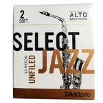 Ficha técnica e caractérísticas do produto Palheta Sax Alto 2 Select Jazz RRS10ASX2S Caixa c/ 10 - D'addario