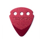Ficha técnica e caractérísticas do produto Palheta Teckpick Aluminio Vermelha Pacote com 12 Dunlop