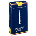 Ficha técnica e caractérísticas do produto Palheta Tradicional Vandoren Nº 3 para Sax Soprano