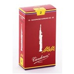 Ficha técnica e caractérísticas do produto Palheta Vandoren Java Red Cut 2 para Sax Soprano Caixa com 10
