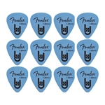 Ficha técnica e caractérísticas do produto Palheta guitarra violao Fender Rock On Touring Pick 1.00 pesada azul 12 Unidades