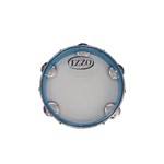 Ficha técnica e caractérísticas do produto Pandeiro 10" Abs Azul com Pele Transparente 10 Platinelas - Izzo