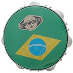 Ficha técnica e caractérísticas do produto Pandeiro Fórmica 10 Pele Brasil / Aro Preto - Contemporânea