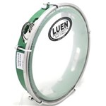 Ficha técnica e caractérísticas do produto Pandeiro Luen 8 ARO ABS Verde Pele Cristal