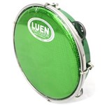 Ficha técnica e caractérísticas do produto Pandeiro Luen 8 ARO ABS Verde Pele Holográfica Verde