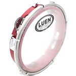 Ficha técnica e caractérísticas do produto Pandeiro Luen 8 ARO ABS Vermelho Pele Cristal