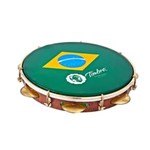 Ficha técnica e caractérísticas do produto Pandeiro Timbra 10" com Capa Aro Dourado e Pele Brasil - 10"